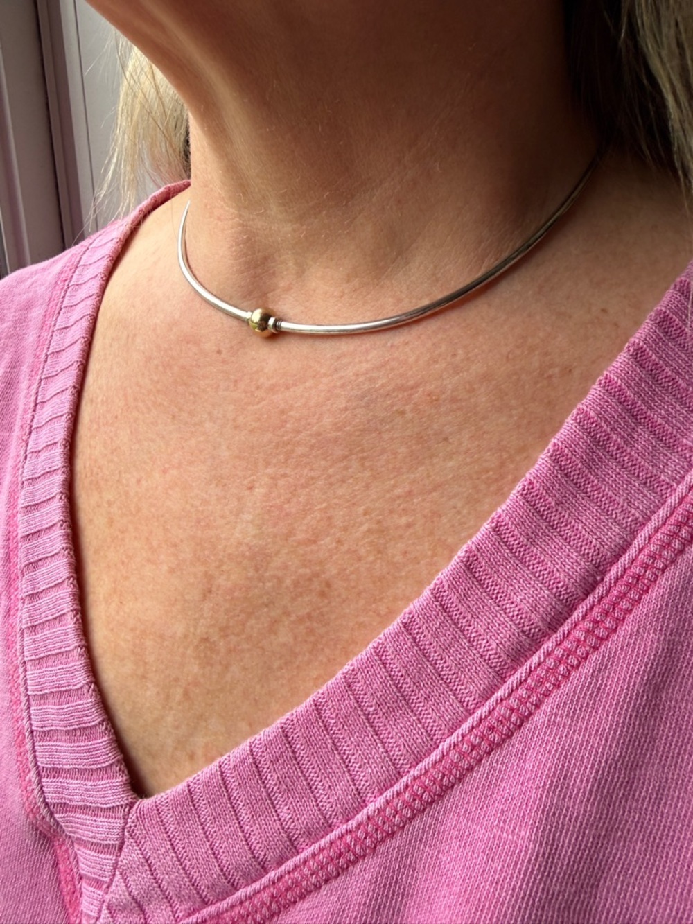 Eden Hand Arts Cape Cod Necklace Vintage 14K Gold Sterling Silver Discontinued